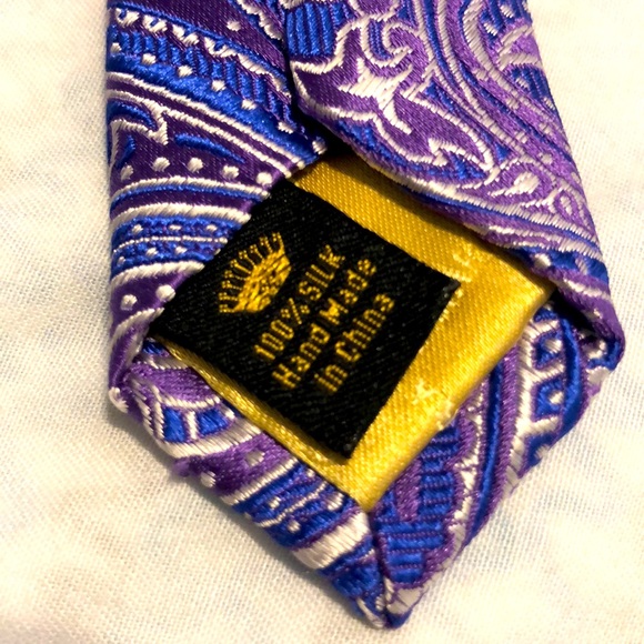 Countess Mara Tie- Purple/ Paisley - Picture 5 of 10